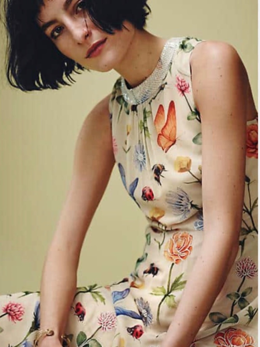 Anthropologie Pankaj & Nidhi Midi Dress